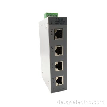 Mini Industrial 5 Port RJ45 100 Mbit / s Ethernet Switch